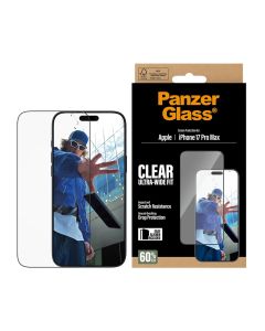 PanzerGlass® skjermbeskyttelse Apple iPhone 17 Pro Max | Ultra-Wide Fit