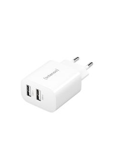 Intenso® USB Multiport-lader 24 W (2xUSB-A) PD 3.0 og QC 4.0