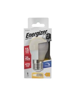 Energizer E27 LED kronepære 4.2W (470lm), 2700K, Varm hvit, Dimbar