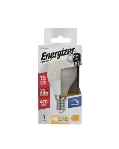 Energizer E14 LED-kronepære 4,2 W (470 lm), 2700 K, varmhvit, dimbar