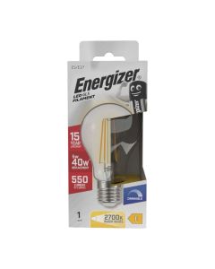 Energizer E27 LED GLS glødepære 5W (550lm), 2700K, Varm hvit, Dimbar