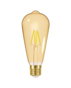 Energizer E27 LED glødepære GOLD, ST64, 5W (550lm), 2200K, Varm hvit, Dimbar