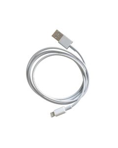 USB-A 2.0 til Lightning-lade- og datakabel 1 m, hvit