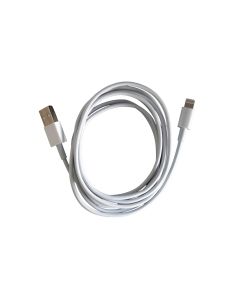 USB-A 2.0 til Lightning-lade- og datakabel 2 m, hvit