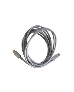 USB-C 2.0 til USB-C 2.0 lade- og datakabel, hvit, 2 m