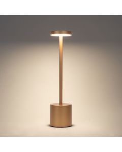 Oppladbar LED-bordlampe med berøringsfunksjon - Gull