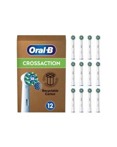 Oral-B CrossAction tannbørstehoder 12 stk - Hvit
