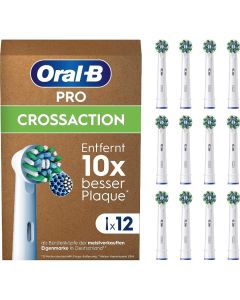 Oral-B Pro CrossAction tannbørstehoder 12 stk - Hvit