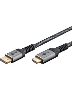 Goobay DisplayPort til HDMI-kabel, 8K/60 Hz - 2 m