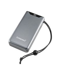 Intenso® Powerbank 20 000 mAh PD/QC USB-A/USB-C inkl. USB-C-kabel - Grå