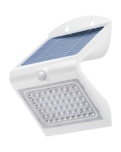 LED solcellelampe med bevegelsessensor - 4W hvit