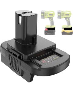 Batteriadapter - DeWalt/Milwaukee 18V/20V for Ryobi 18V litium/Ni-MH elektroverktøy