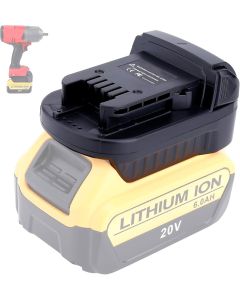 Batteriadapter - DeWalt 18V til Milwaukee 18V litiumelektroverktøy