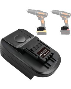 Batteriadapter - DeWalt/Milwaukee 18V for Worx 4-pinners elektroverktøy