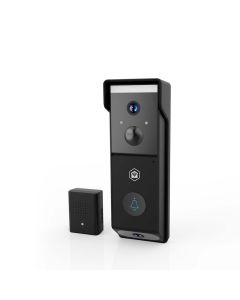 Nedis SmartLife Wi-Fi-videodørtelefon 2x Full HD (batteri) - Svart