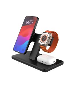 FIXED 3-i-1 MagSafe ladestasjon - Svart