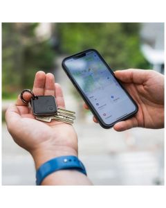 FIXED Tag Tracker - kompatibel med Apple Find My - Svart