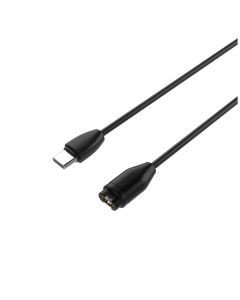 FIXED ladekabel USB-C til Garmin-smartklokke - Svart