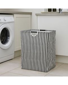 Klesvaskkurv i lerret med håndtak