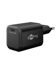 Goobay USB-C PD GaN hurtiglader Nano 65W - Svart