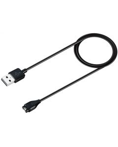 USB-A-ladekabel for Garmin smartklokke - Svart