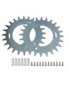 Terrenghjul i metall til NaviMow H500E/H800E/H1500E robotgressklipper - 2 stk.