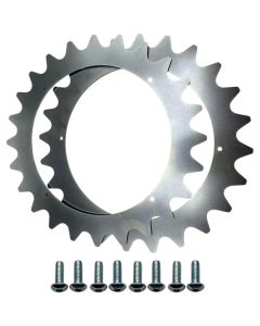 Metall terrenghjul til Mammotion Yuka robotgressklipper – 2 stk.