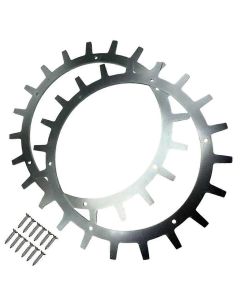 Terrenghjul i metall til Ecovacs Goat robotgressklipper - 2 stk.