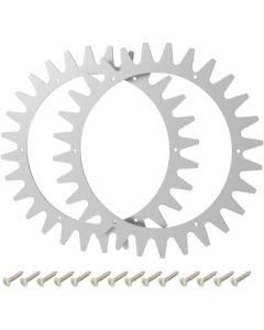Terrenghjul i metall til Yardforce SA/SC/SE/R/MR robotgressklipper - 2 stk.