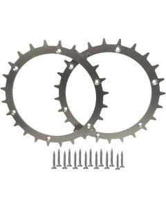 Terrenghjul i metall til Yardforce 400RI/280R/Easymow 260 robotgressklipper - 2 stk.