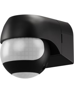 Bevegelsessensor AP-3 utendørs IP44 - svingbar/vippbar, 2 linser, svart