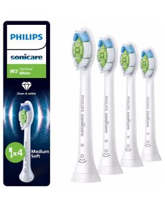 Philips Sonicare HX6064/87 tannbørstehoder, 4 stk - Hvit