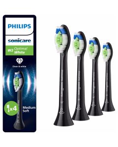 Philips Sonicare HX6064/88 tannbørstehoder, 4 stk - Svart