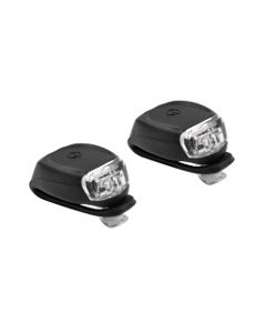 LED-sett med sykkellys i silikon inkl. batterier