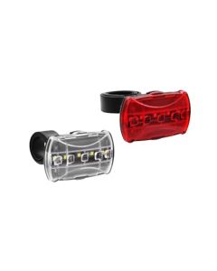 Sykkellys med 5 lysdioder inkl. batterier