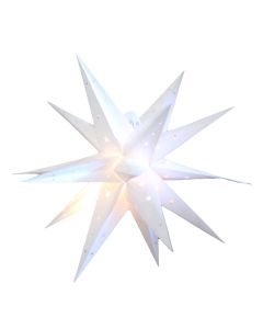 3D LED-stjerne, Ø35 cm m/timer (batteridrevet)