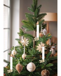 LED-juletrebelysning til Georg Jensen, med fjernkontroll, 10 stk - Hvit