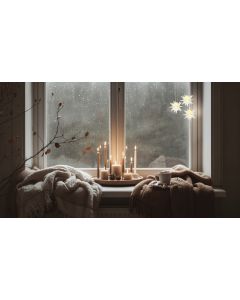 3D LED-stjerne 12x9x9,5cm inkl. sugekopp (batteridrevet) - 3 stk.