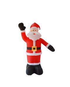 Stor, oppblåsbar julenisse med LED-lys, 240 cm