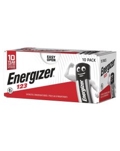 Energizer CR123 litiumbatterier - 10 stk.