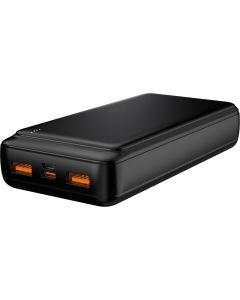 Denver powerbank 20 000 mAh PD22,5W (USB-A/USB-C) - Svart