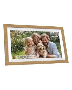 Denver PFF-1502LW Digital fotoramme med ramme, 15,6" - lyst tre