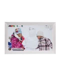 Denver PFF-1504W Digital fotoramme med ramme, 15,6" - hvit