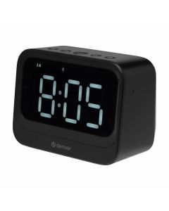 Denver EC-54B vekkerklokke med Bluetooth-høyttaler