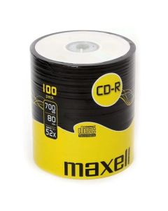 Maxell CD-R 700MB/80 Min. 52x hastighet - 100 stk.