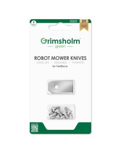 9 kniver for Yardforce - rustfritt stål inkl. skruer