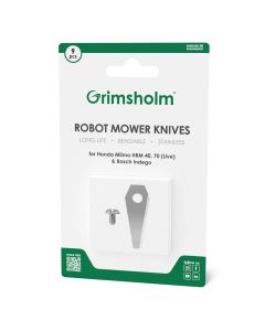 9 kniver til Bosch Indego - rustfritt stål inkl. skruer