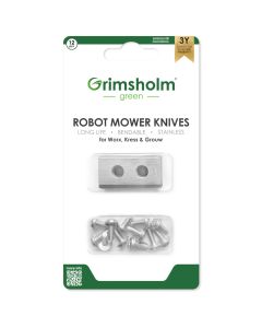 12 kniver til Worx - rustfritt stål inkl. skruer