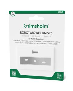 9 kniver til AL-KO Robolinho (E-modeller) - rustfritt stål inkl. skruer