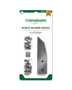 9 kniver til AL-KO Robolinho (E-modeller) - rustfritt stål inkl. skruer